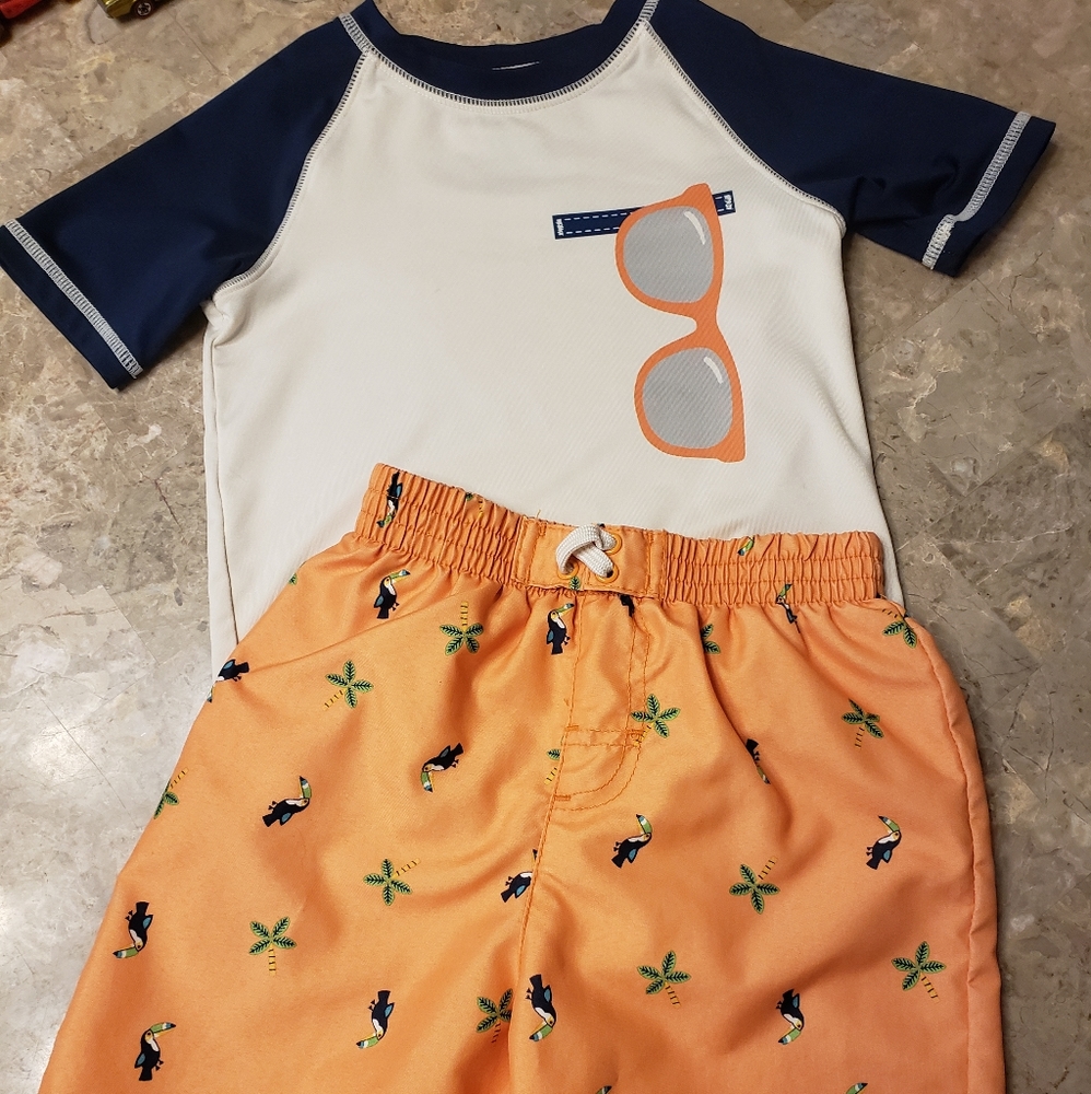 Wonder Nation boys swimsuit set